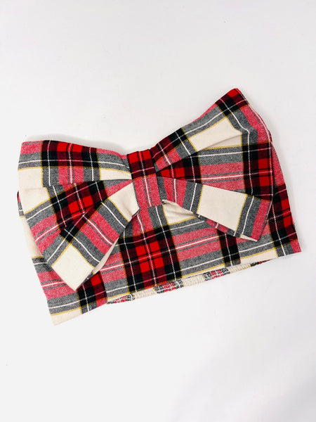 Show Me Your MuMu Bow Plaid Top