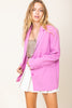 Pretty in Pink Oversized Blazer