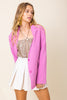 Pretty in Pink Oversized Blazer