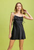 The Simon Satin Mini Dress