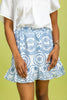 The Embroidery Blues Ruffle Skirt