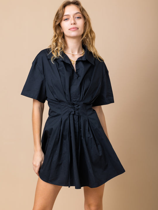 The Simply Speaking Corset Button Up Dress