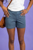 Spanx Twill Elastic Waist Shorts