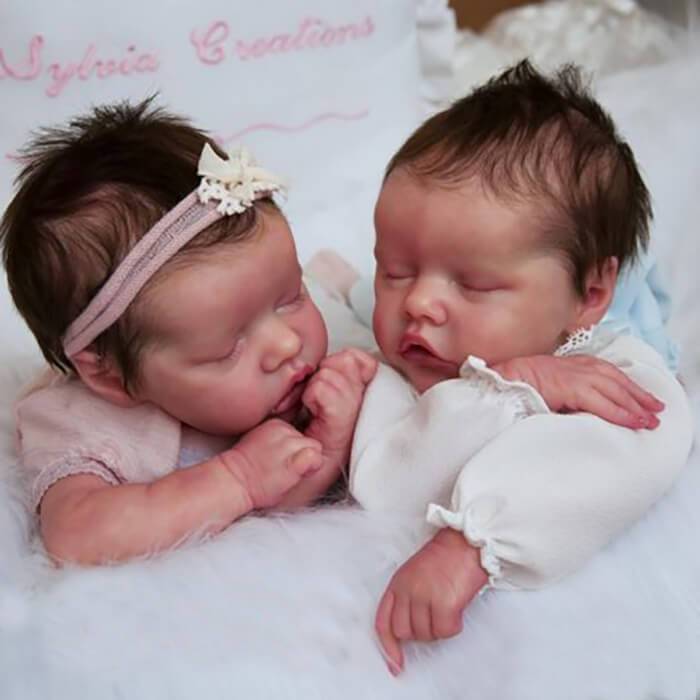 silicone reborn baby twins