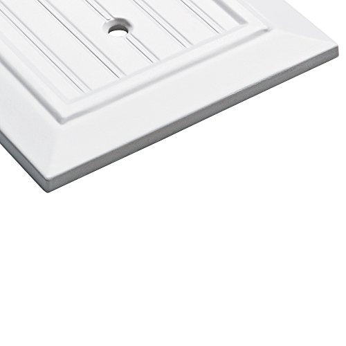 Franklin Brass W35272-PW-C Classic Beadboard Double Decorator Wall Plate/Switch Plate/Cover, Pure White