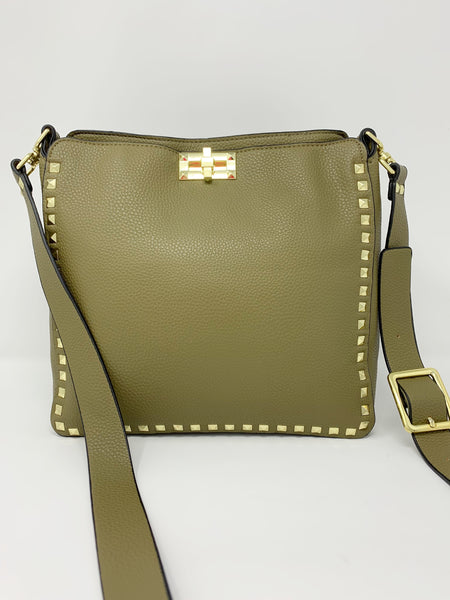 large tan cross body bag