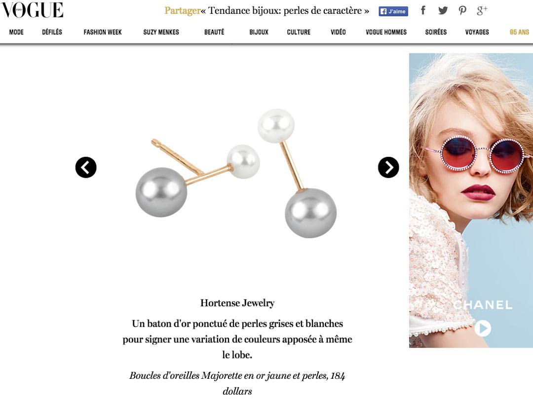 Hortense Jewelry Press Vogue Magazine