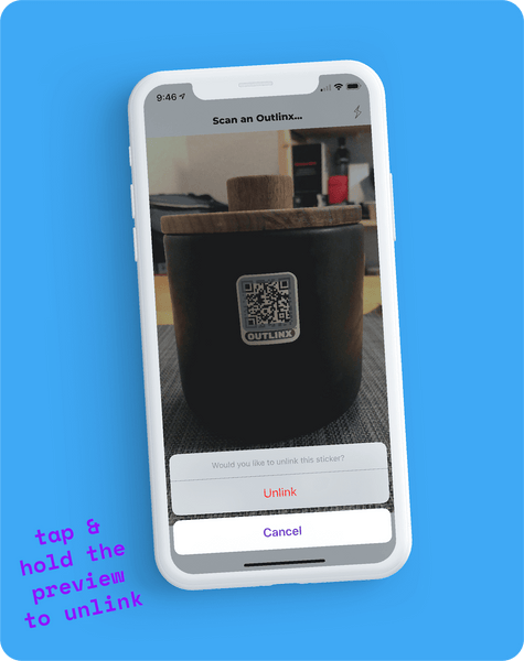 Unlink a Sticker