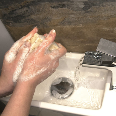 Goap soap hand washing for sensitive hands
