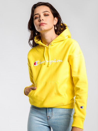 champion hoodie sleeve logo