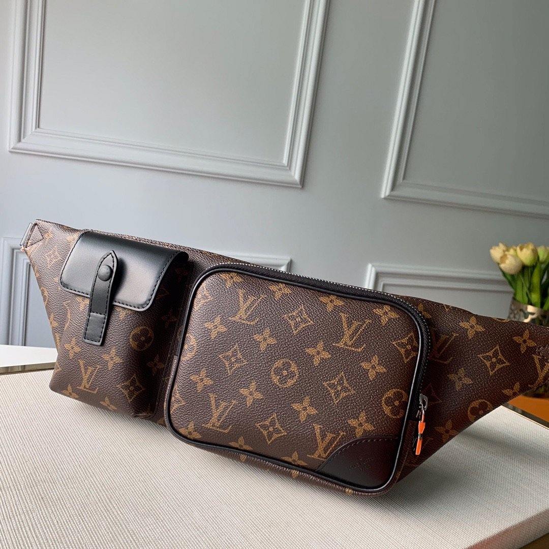 Louis Vuitton LV Unisex Christopher Bumbag Monogram Macassar Coated Canvas  - LULUX