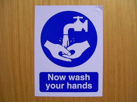 now wash your hands sign | shop now at The Sign Shed