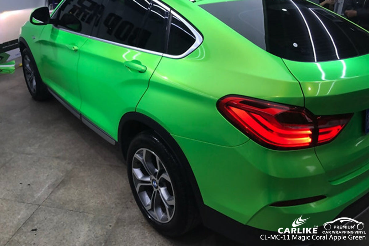 CARLIKE CL-MC-11 GLOSS MAGIC CORAL APPLE GREEN VINYL WRAP BMW