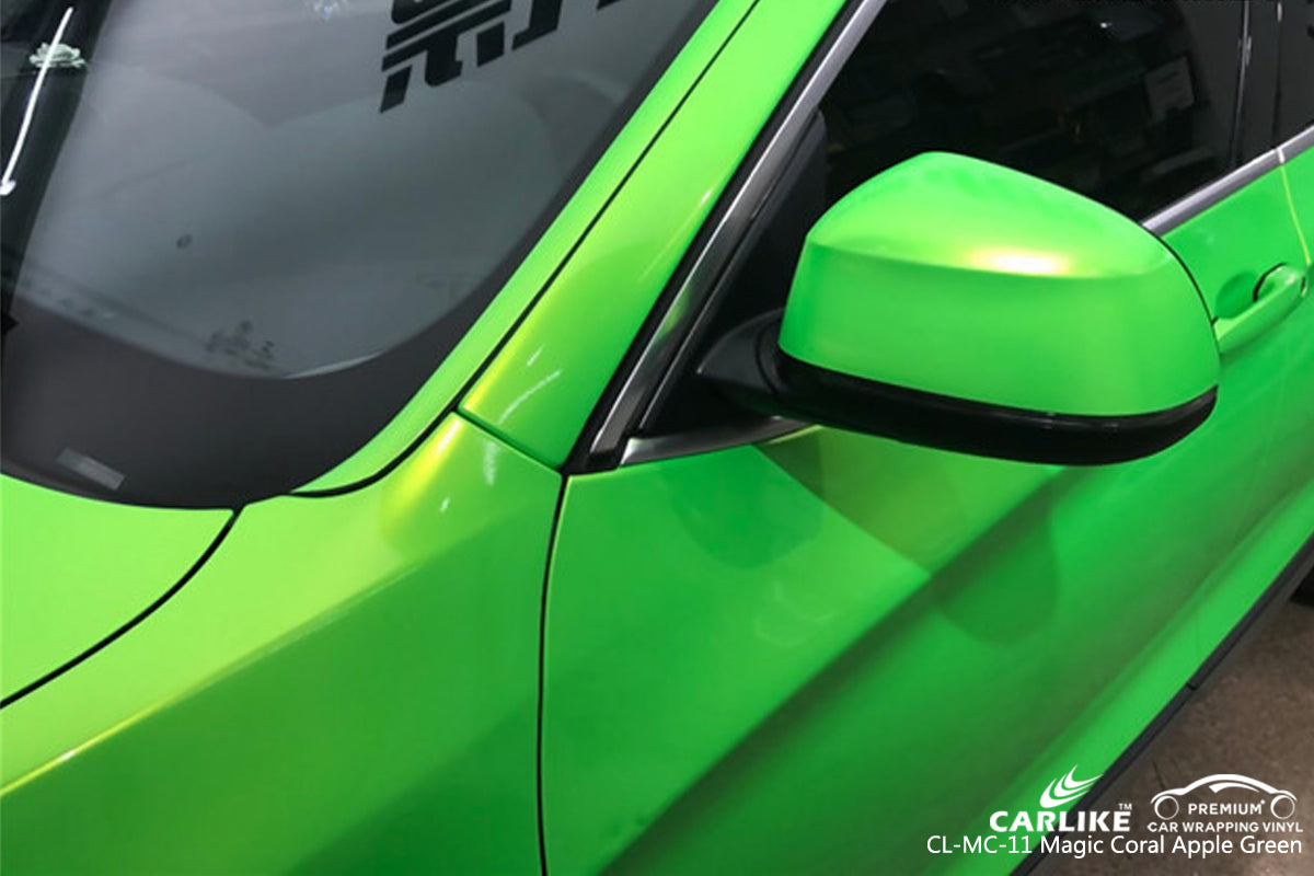 CARLIKE CL-MC-11 GLOSS MAGIC CORAL APPLE GREEN VINYL WRAP BMW