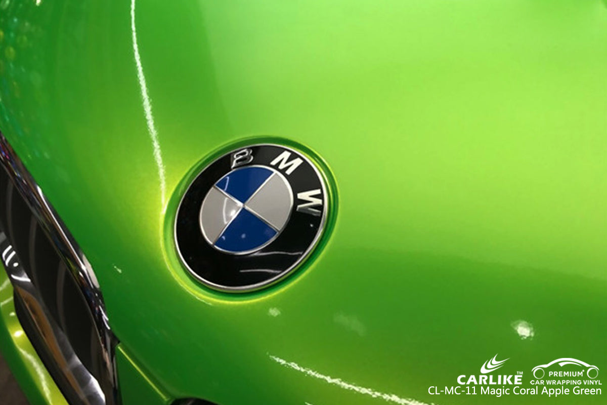 CARLIKE CL-MC-11 GLOSS MAGIC CORAL APPLE GREEN VINYL WRAP BMW
