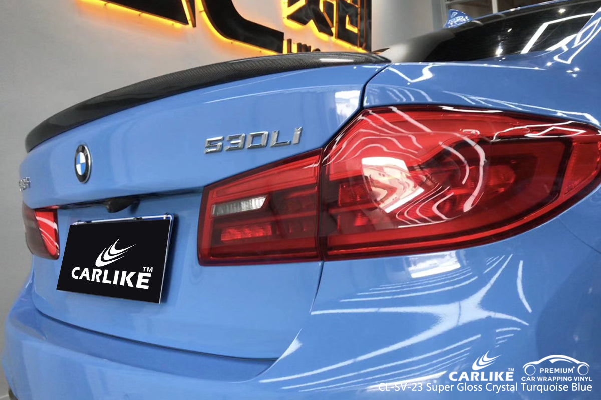CARLIKE CL-SV-23 SUPER GLOSS CRYSTAL TURQUOISE BLUE VINYL WRAP BMW