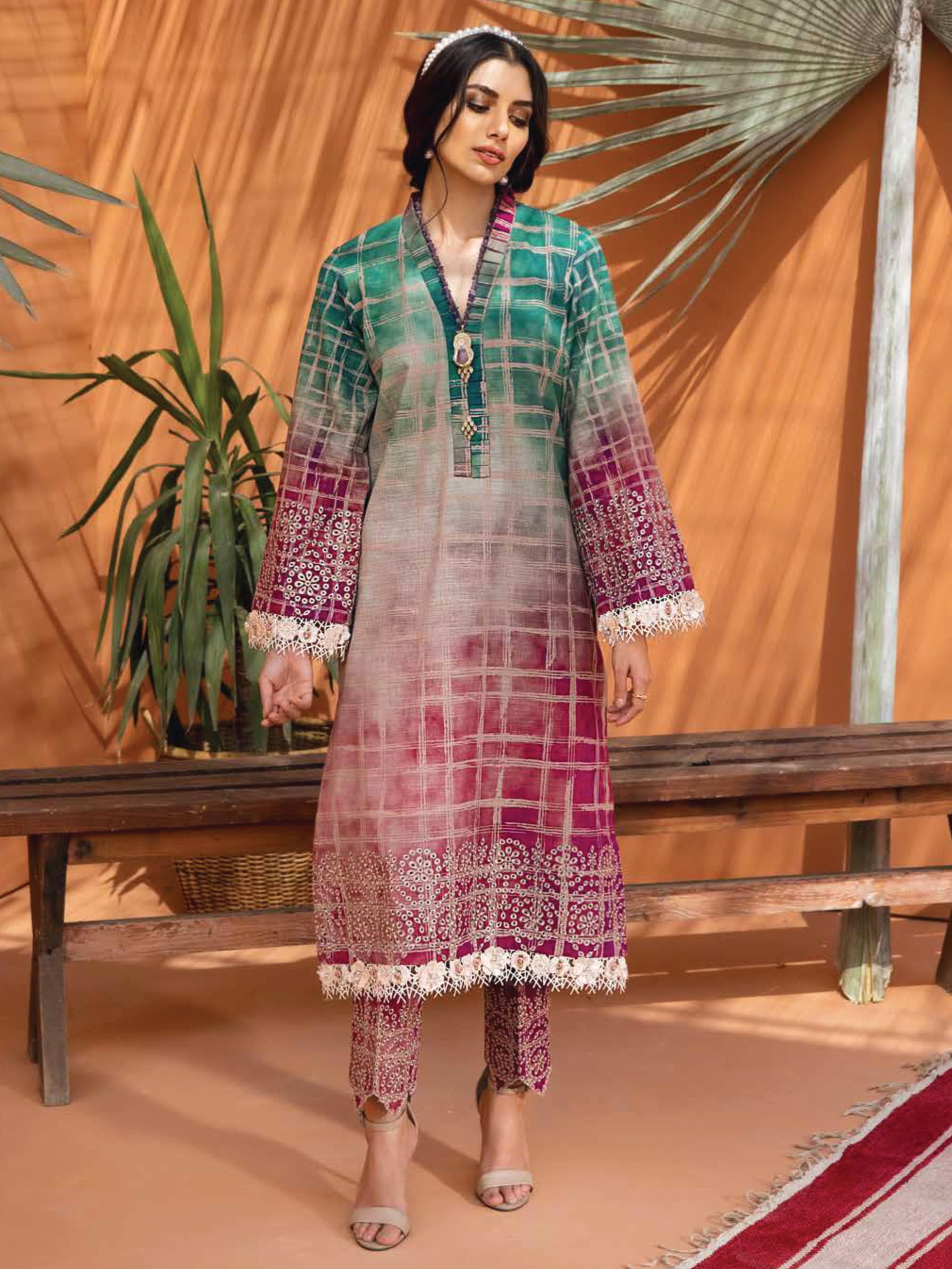 NUREH Embroidered Chikankari Khaddar 2 Piece Suit NU2-11 – FaisalFabrics.pk