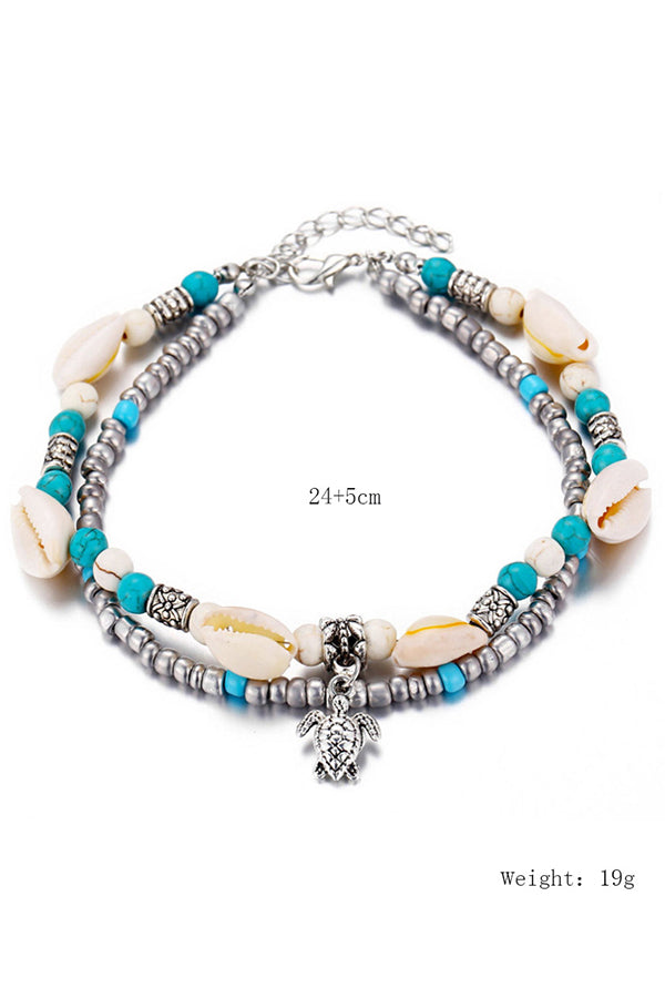 Shell Woven Cute Turtle Anklet