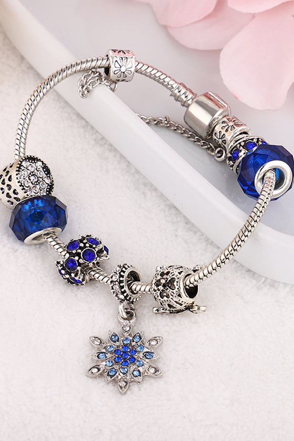 Fashion Blue Star Snowflake Bracelet