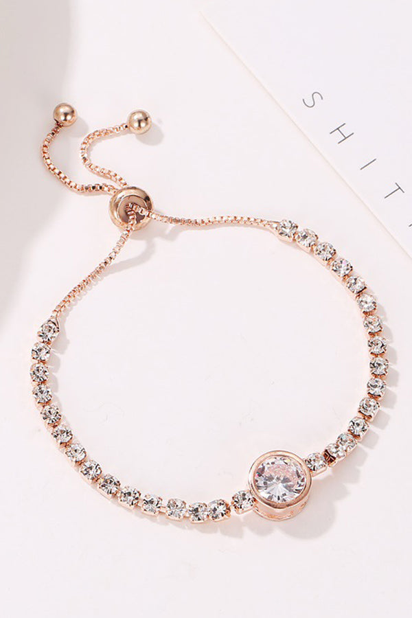 Trendy Rose Gold Heart Bracelet