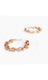 Tilly Chain Hoop Earrings - GOLD