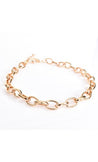 Rounded Link Chain Necklace - GOLD