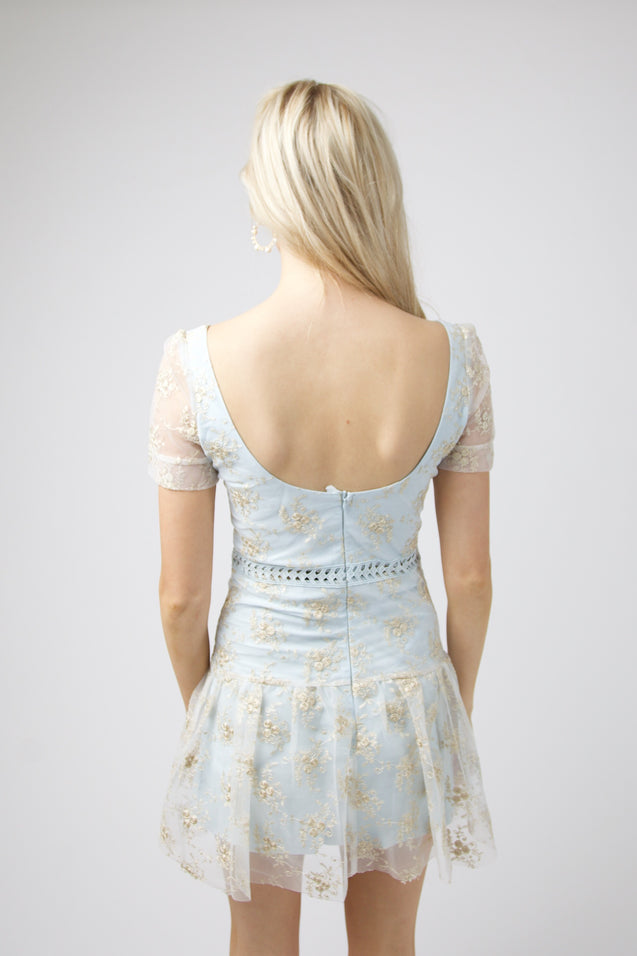 Sweetheart Dress - BABY BLUE