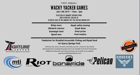 July 13th Wacky Yakker Game Flier