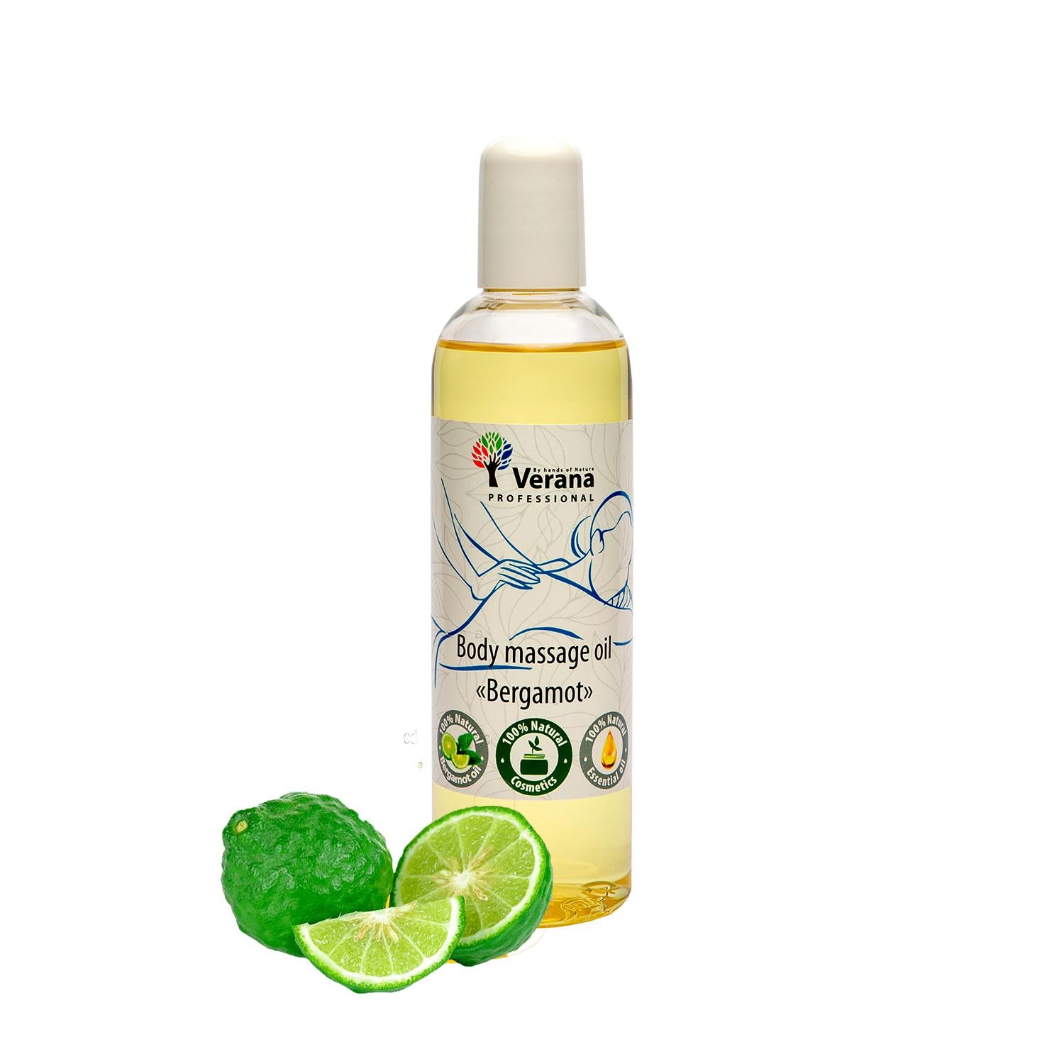 Postcode ondergoed Uil Verana 100% natuurlijke Massageolie Bergamot 250ml