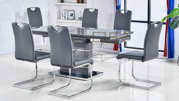 milan dining chairs grey