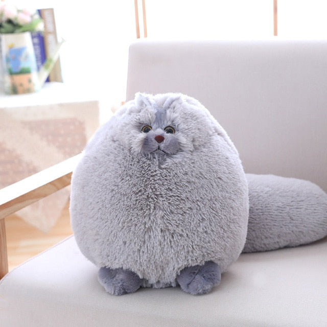 fluffy cat stuffed animal