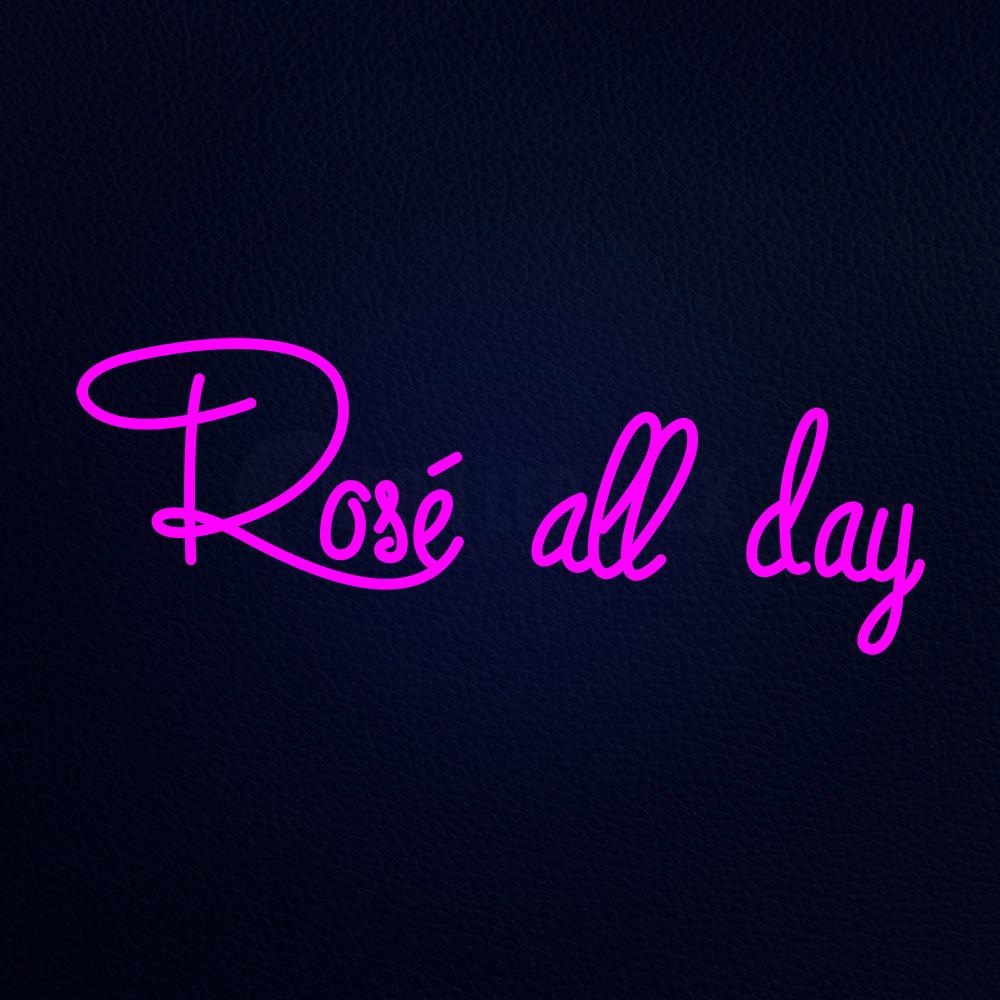 rose all day neon sign