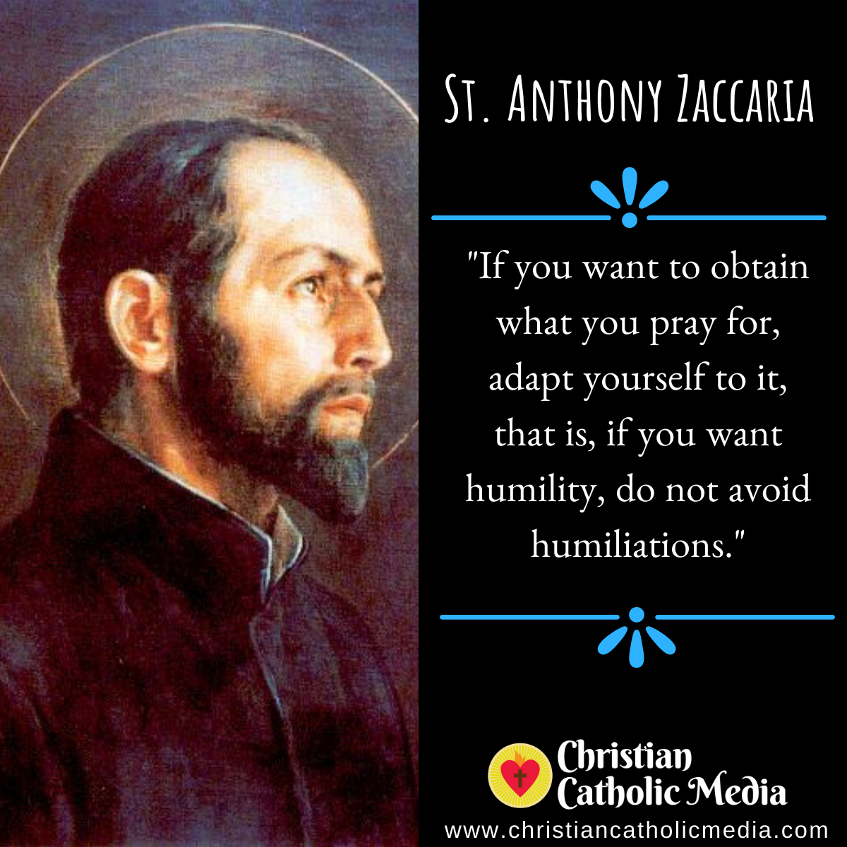 St. Anthony Zaccaria - Sunday July 5, 2020