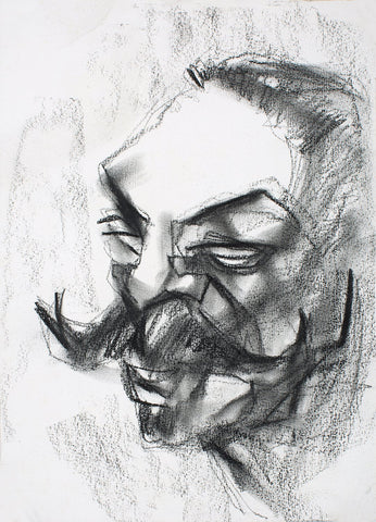 Neighbourhood 29|S. Mark Rathinaraj- Charcoal on Board, , 11 x 7.75 inches