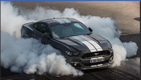 Owen burnout smoke screen Mustang GT