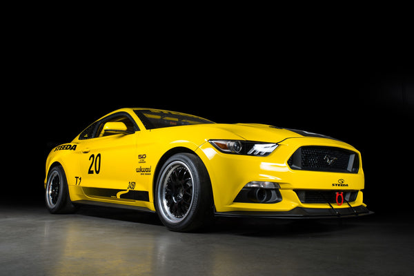Steeda Q500R GT Mustang track racer number 20 Champions in 2018