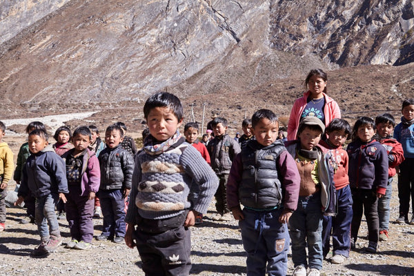 Nepalese children from rural areas