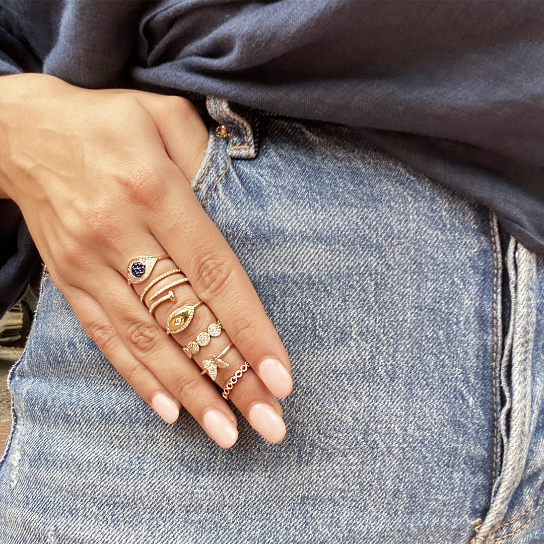 Diamond Butterfly Ring
