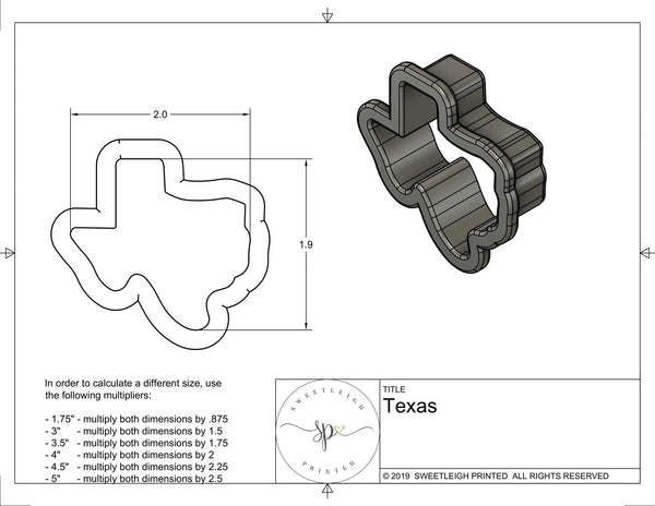 Texas Cookie Cutter 3.5 inch 