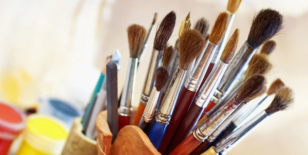 caring for paint brushes