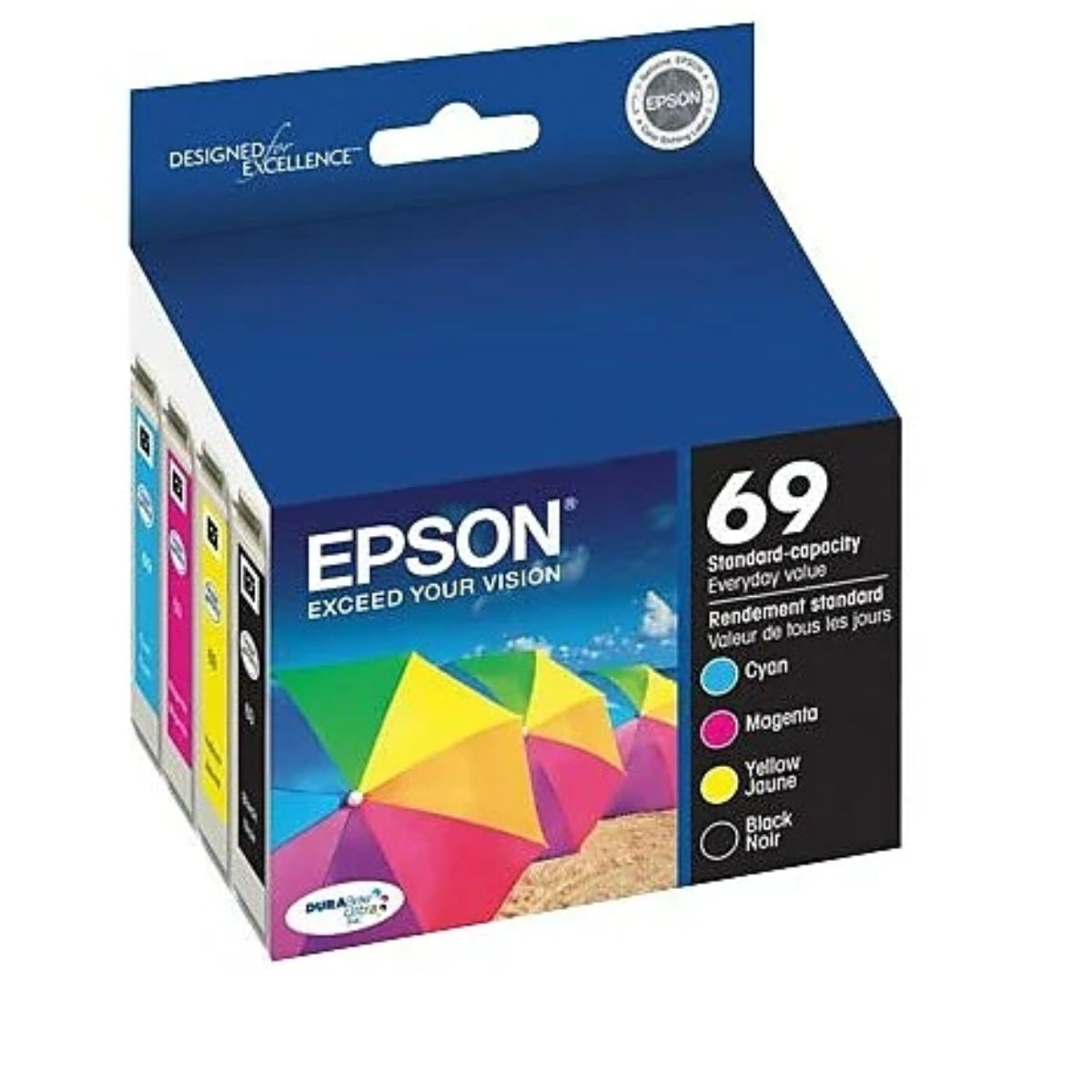 Epson 69 T069120 Bcs Combo 4 Pack Originale Cartouche à Jet Dencre Cartouches Certifiées 0838