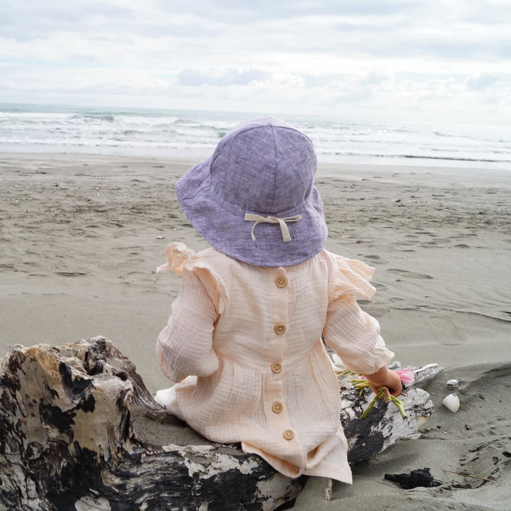 Organic Linen Sunhat - Seagrass