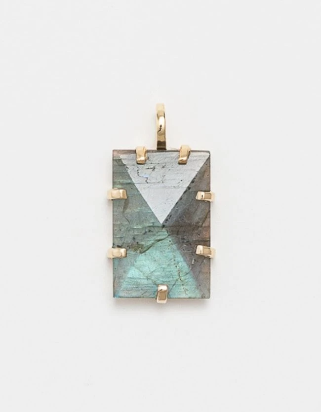 Amalfi Amulet - Gold & Labradorite