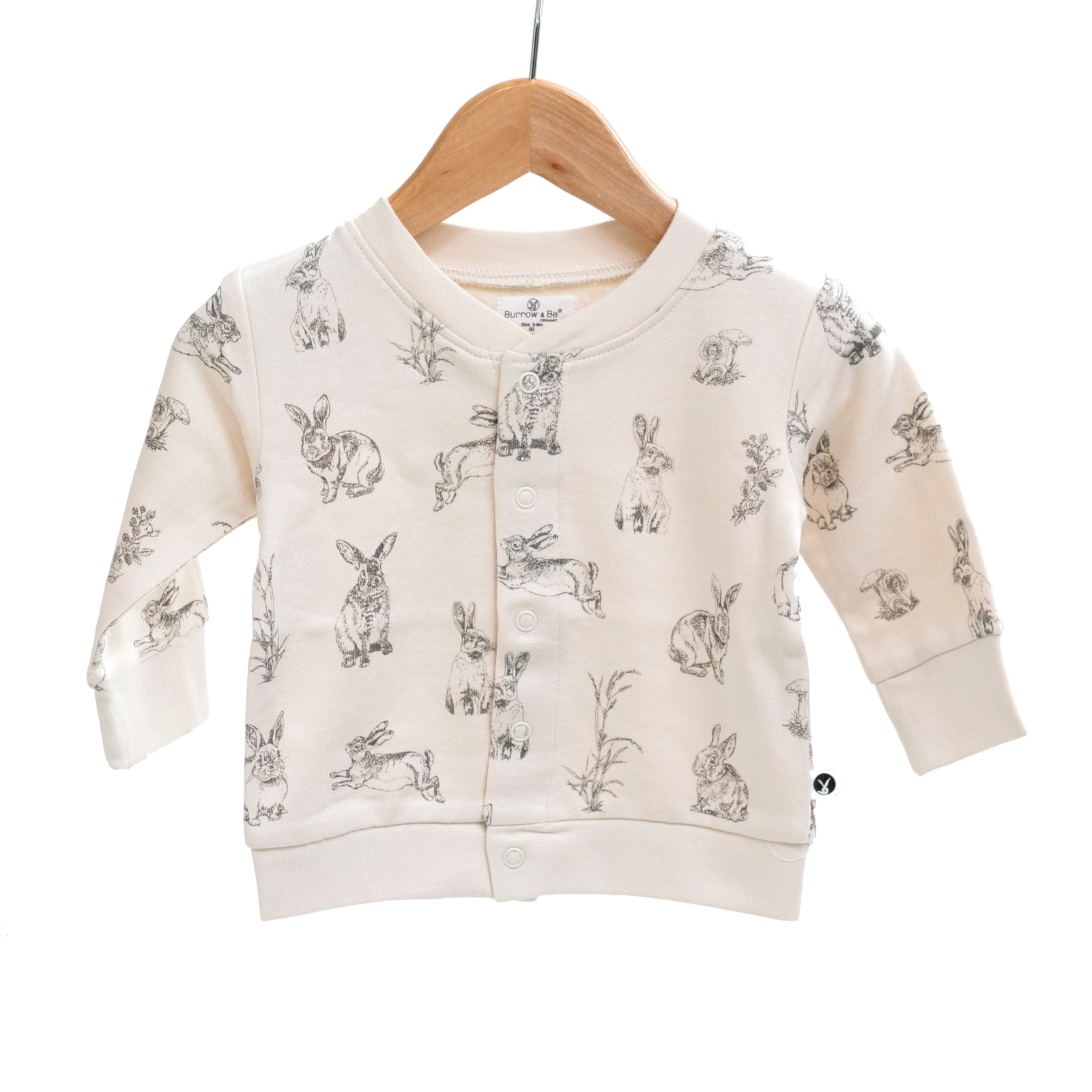 Essentials Fleece Cardigan - Almond Burrowers