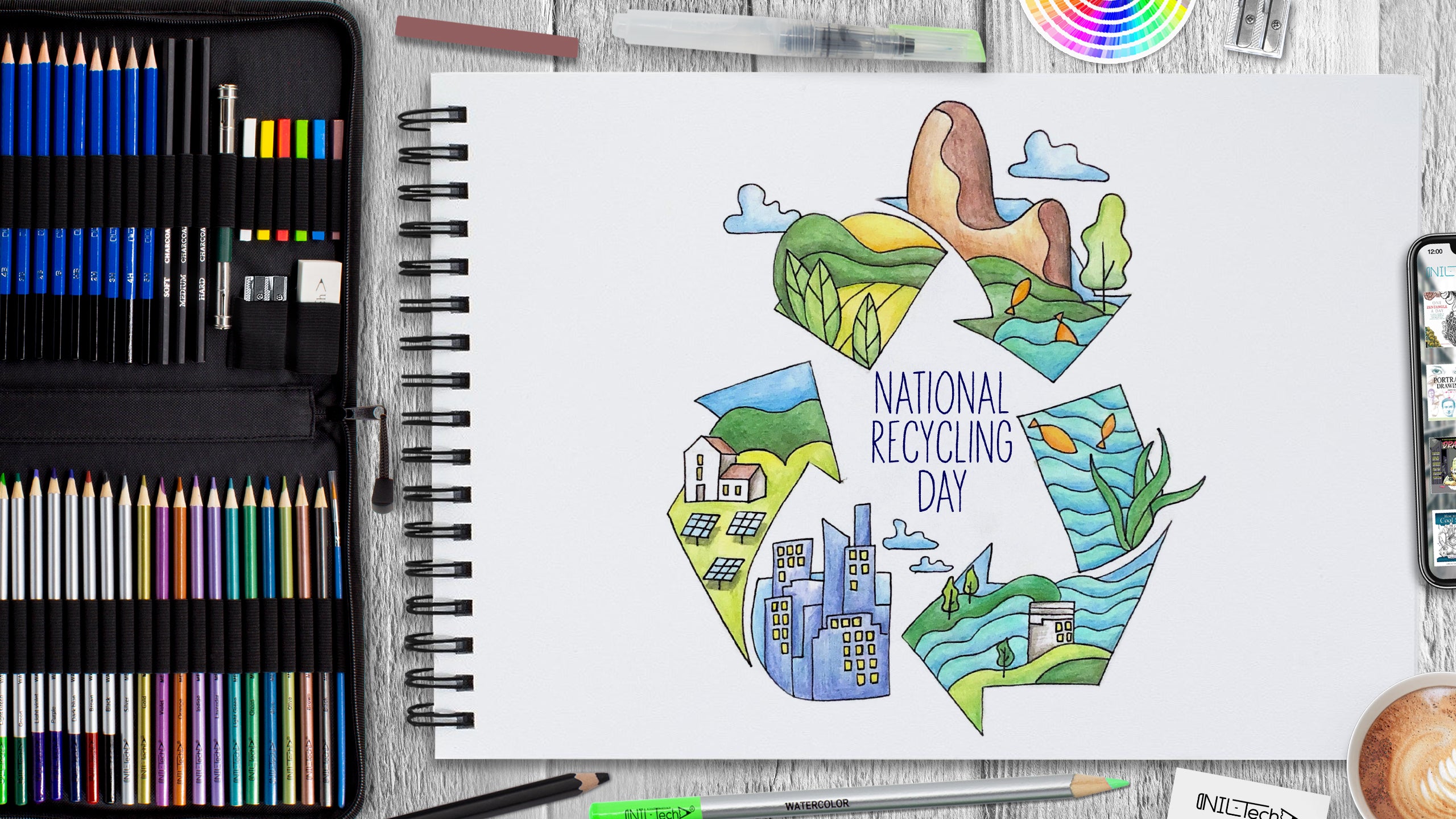 National Recycling Day Drawing