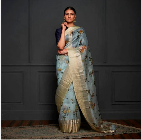 Kora Silk Banarasi Saree