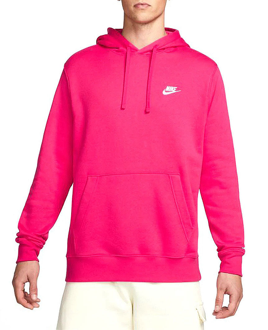 nike pink club hoodie