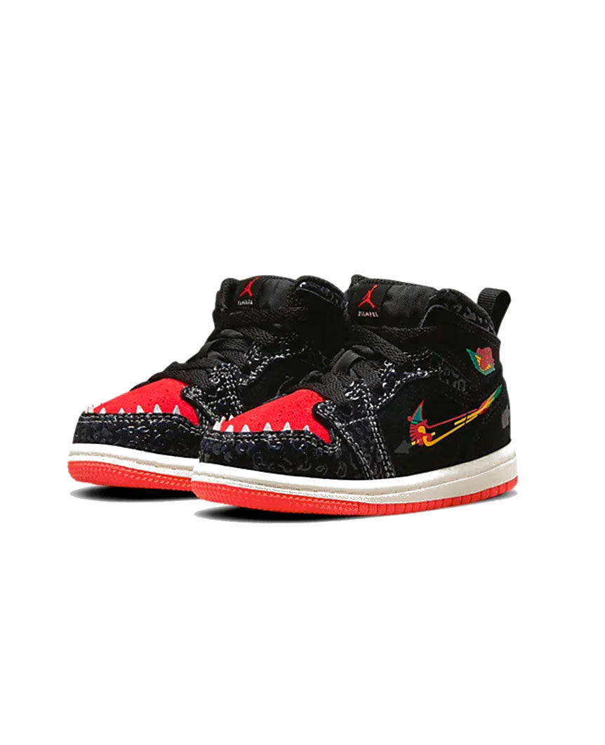 black and red jordans for toddlers