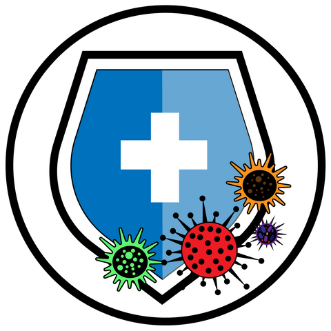 Virus shield icon