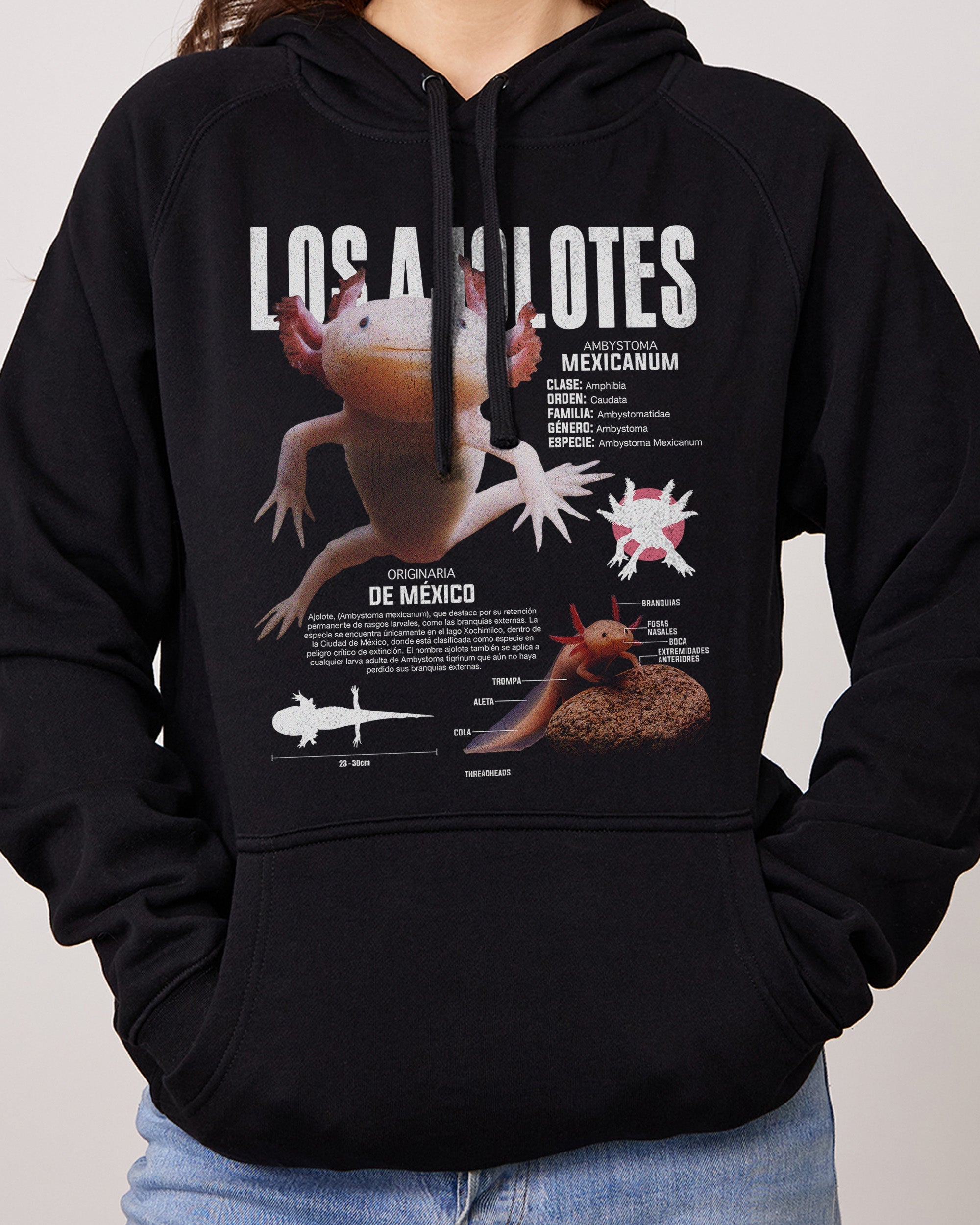 Los Ajolotes Hoodie Australia Online Black